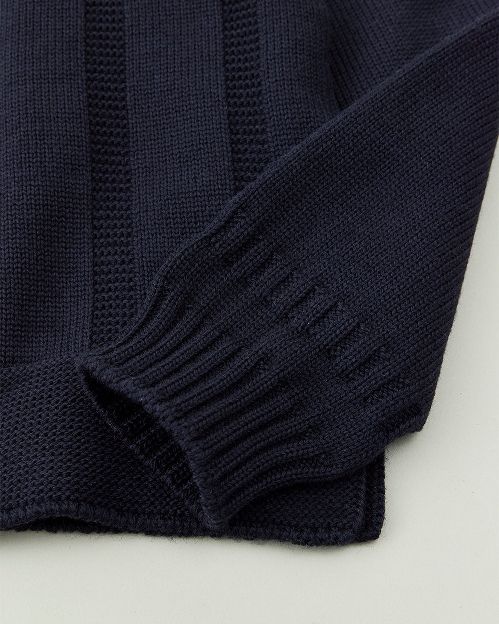 Merino Wool Roll Neck Sweater Made by GUERNSEY WOOLLENS