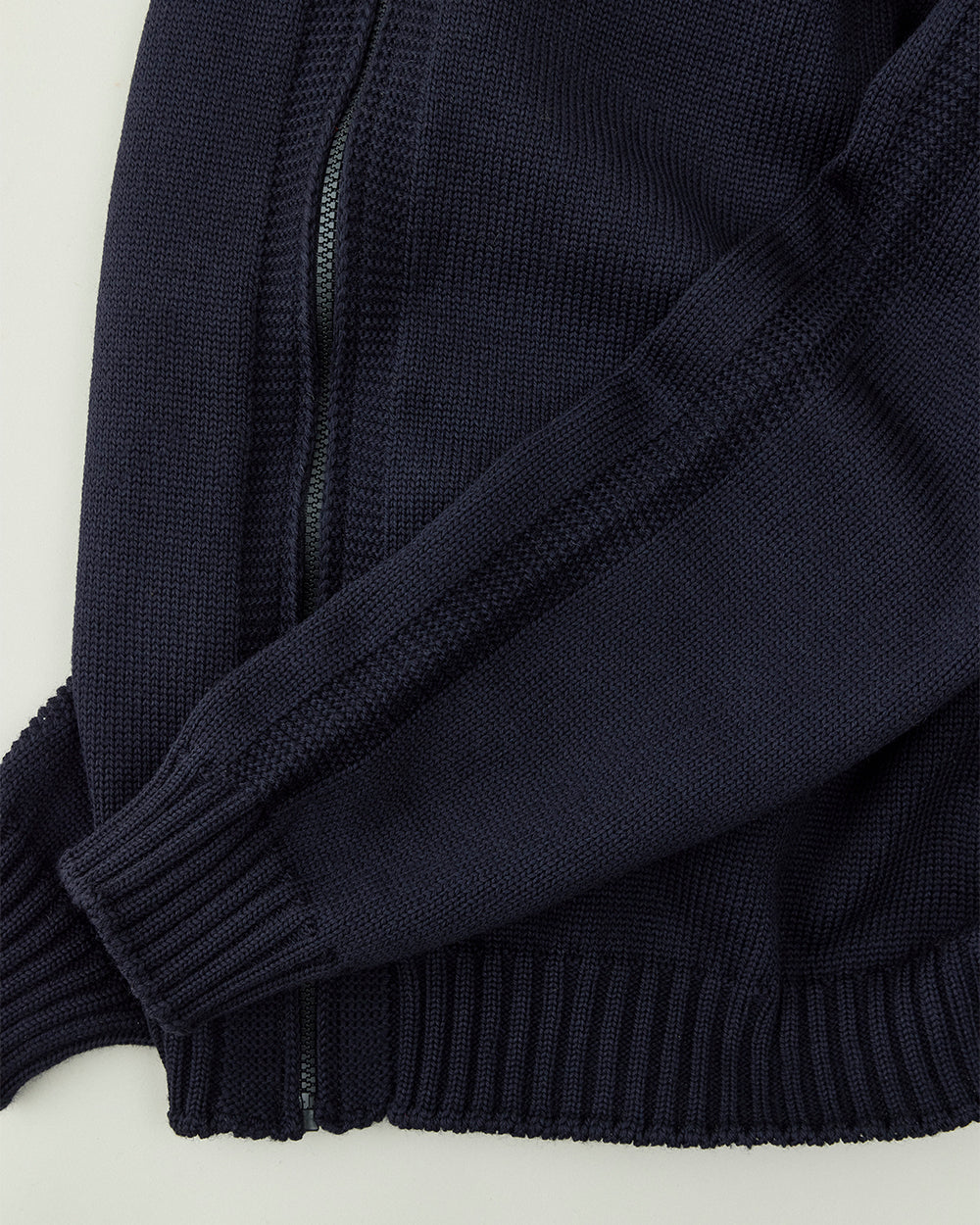 Merino Wool zip-up jumper Made by GUERNSEY WOOLLENS