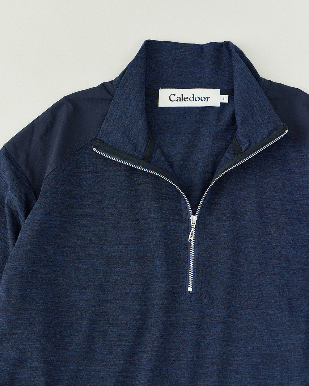 Light Merino Wool Half Zip Sweater