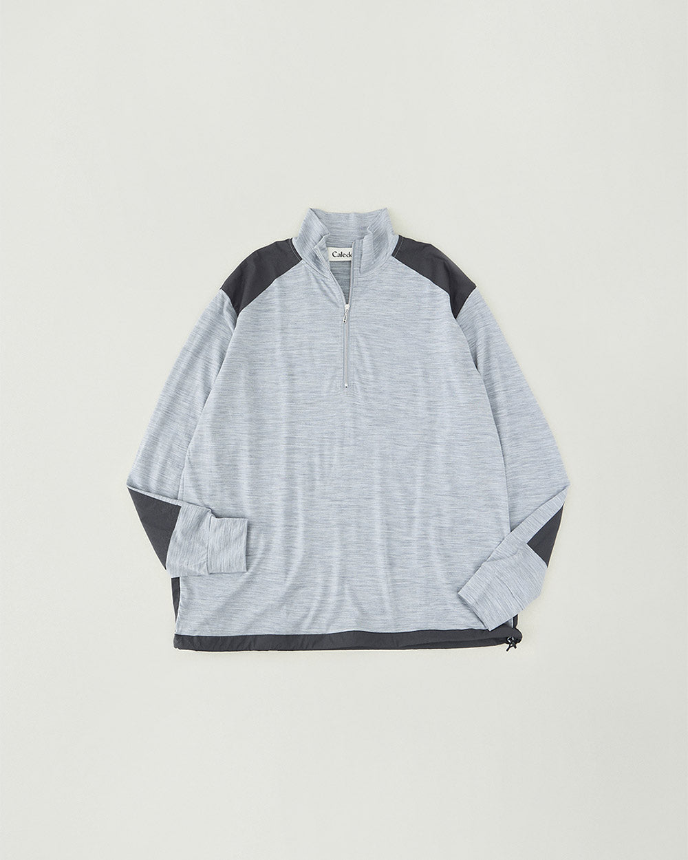 Light Merino Wool Half Zip Sweater