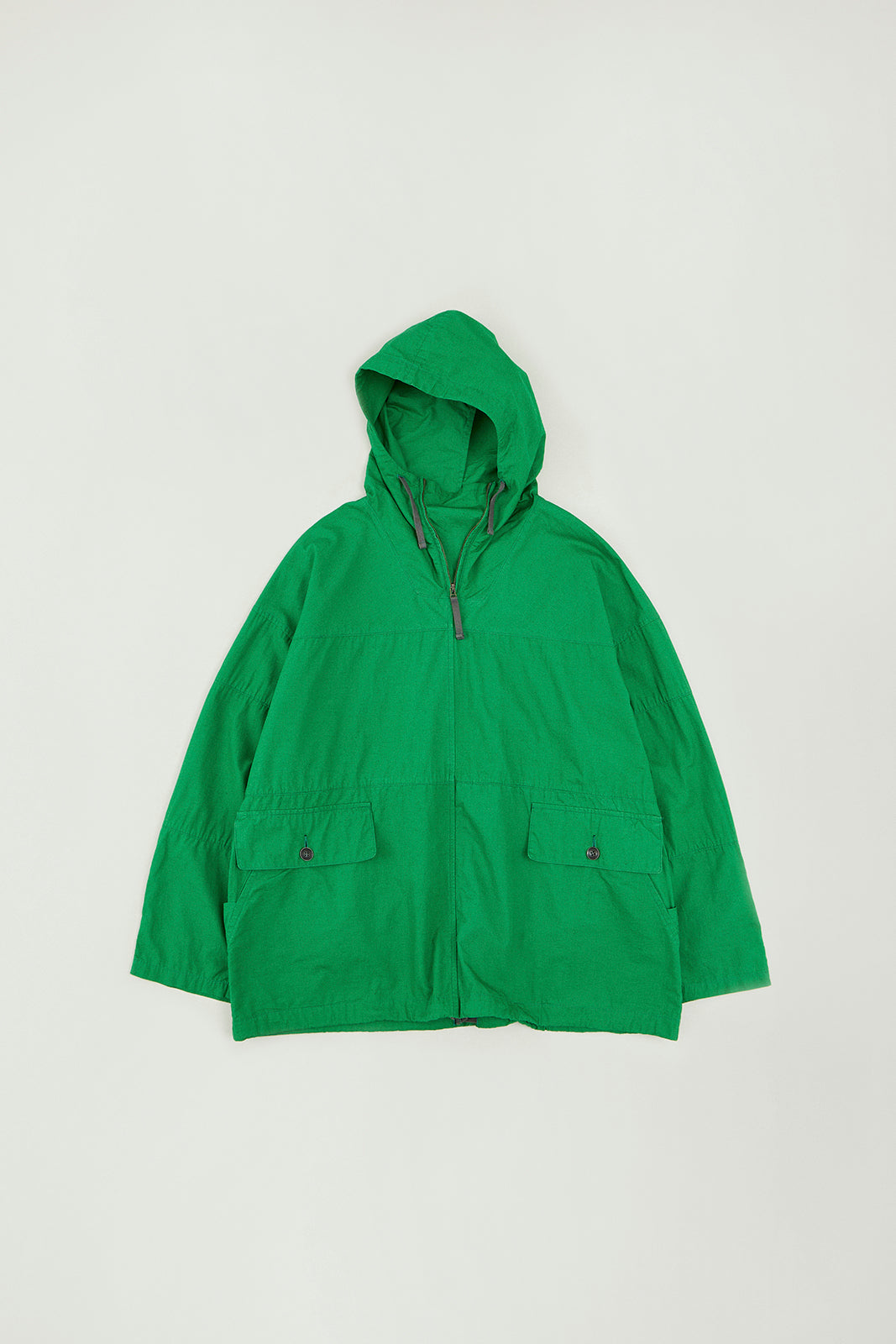 Cotton Linen Typewriter Hooded Smock