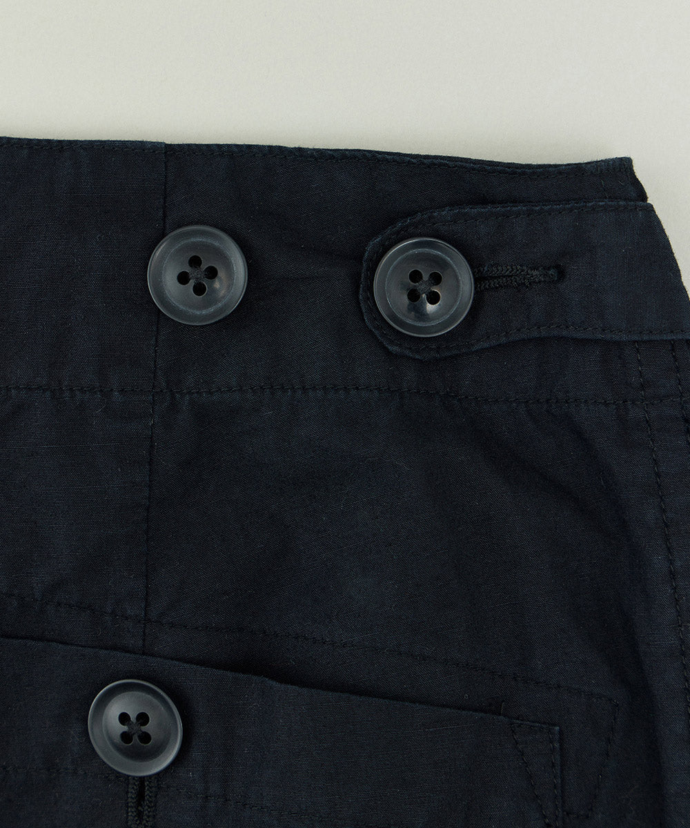 Cotton Linen Typewriter Combat Trousers