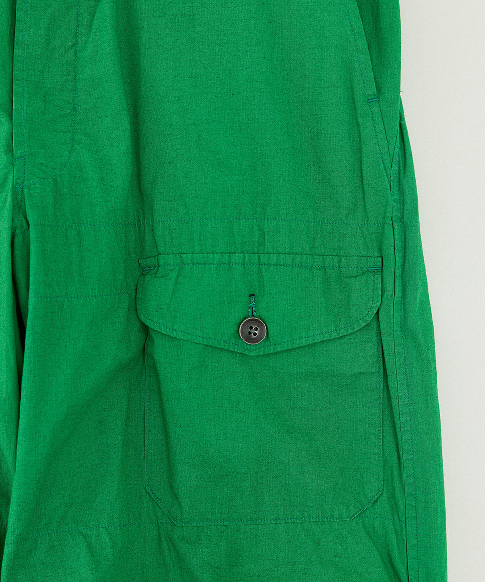 Cotton Linen Typewriter Wide Easy Trousers
