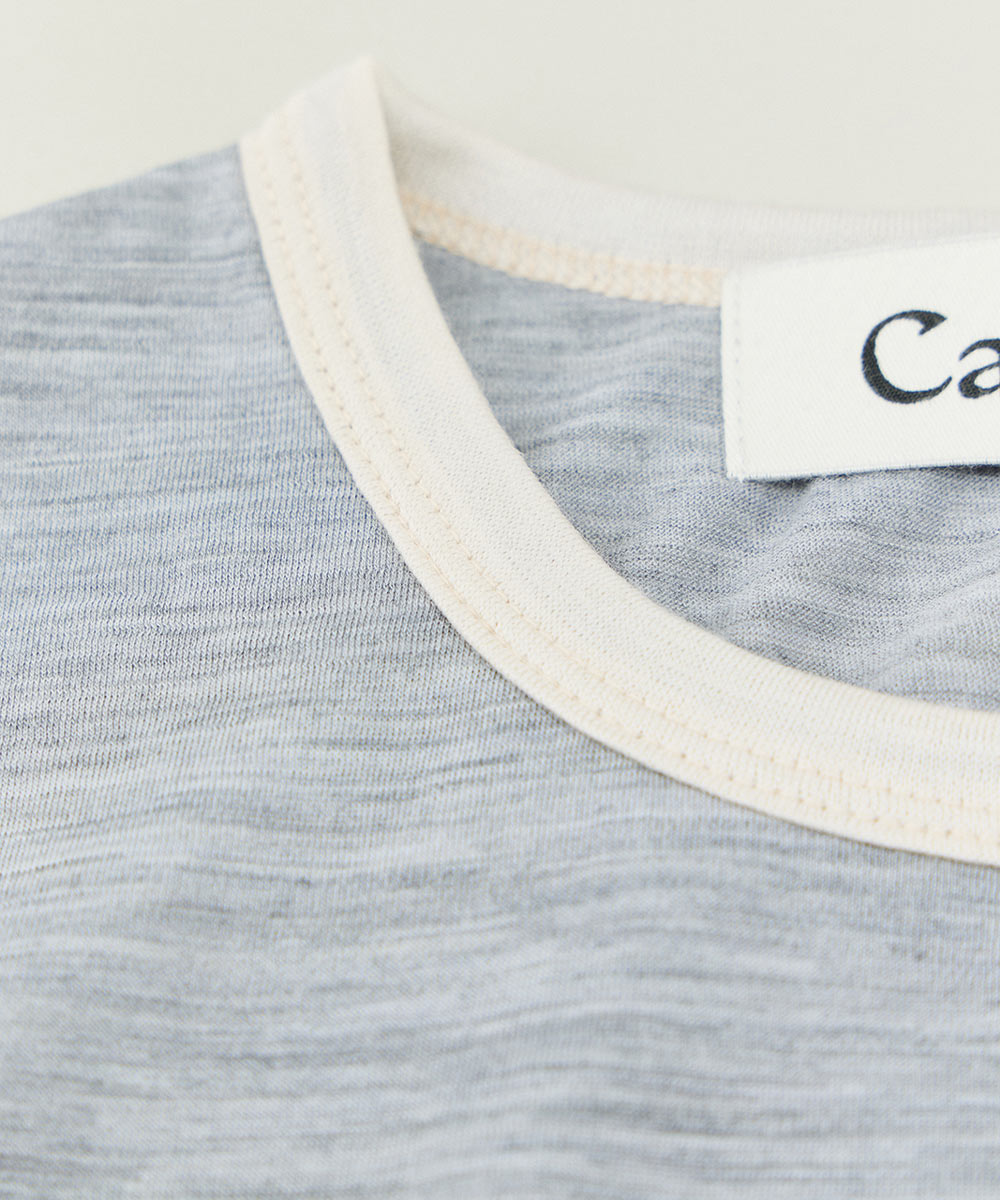 Light Merino Wool Ringer T-shirt