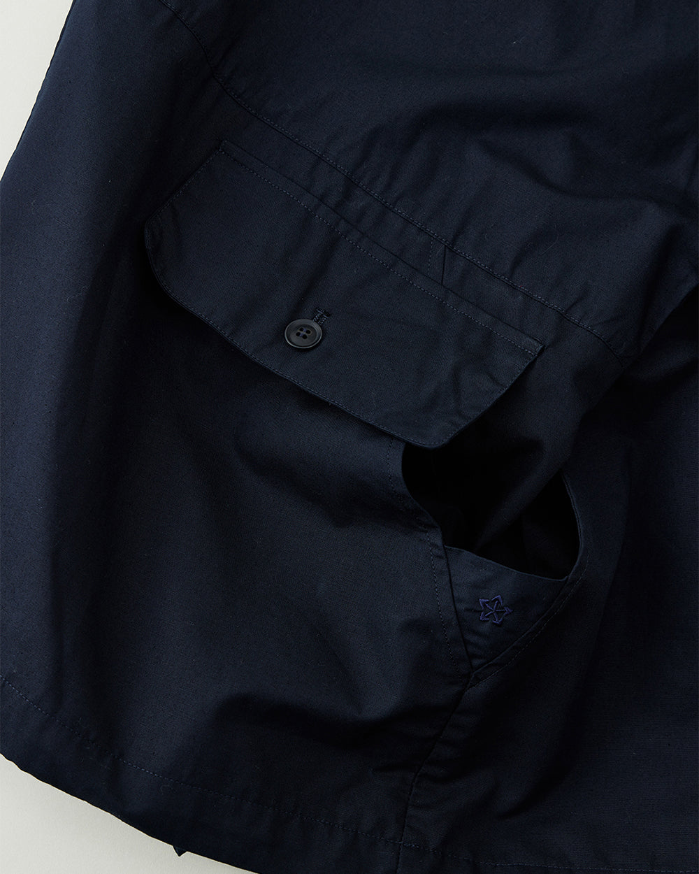 Oxford Cloth Hooded Smock