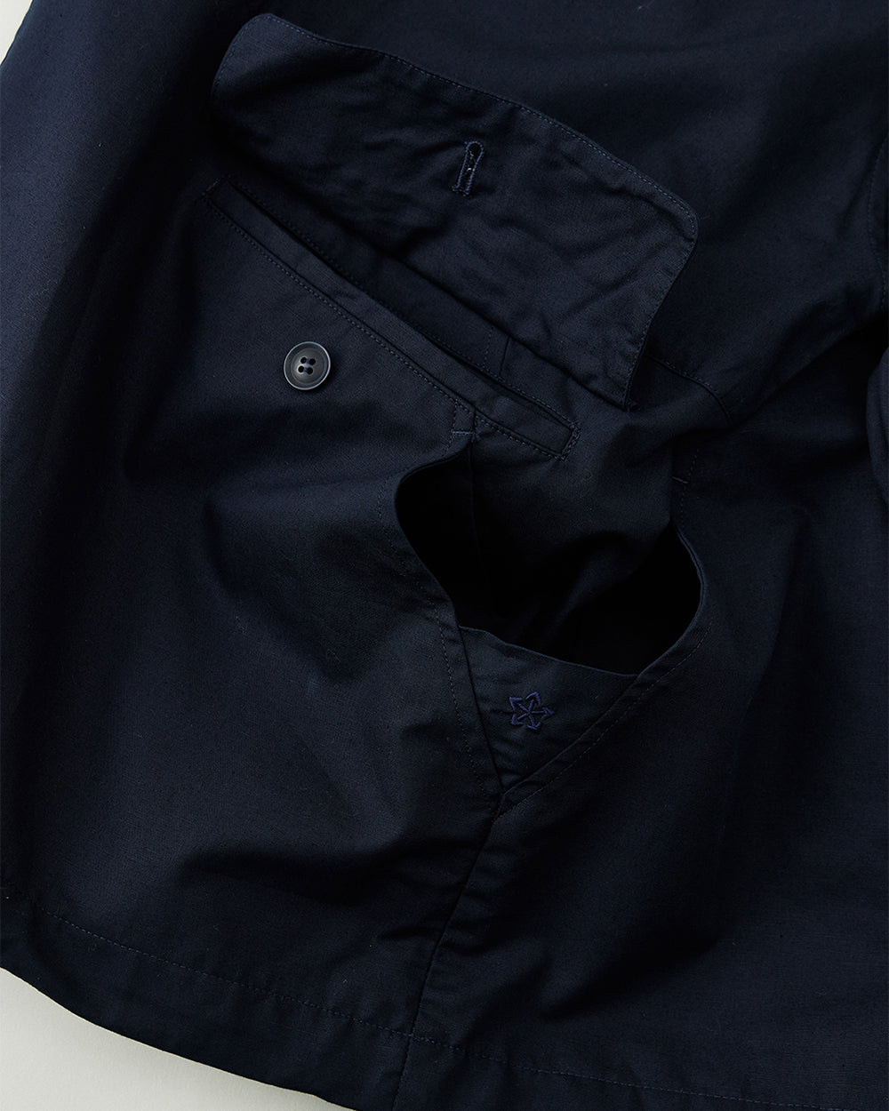 Oxford Cloth Hooded Smock