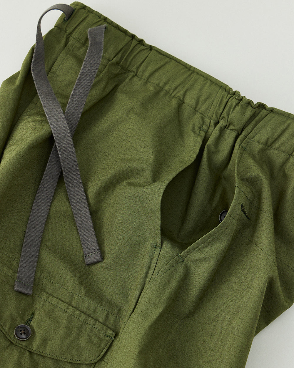Oxford Cloth Wide Easy Trousers