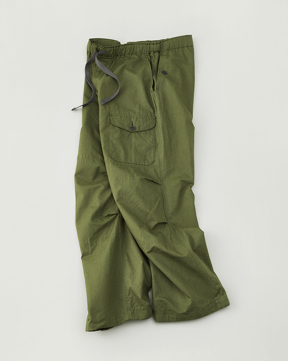 Oxford Cloth Wide Easy Trousers