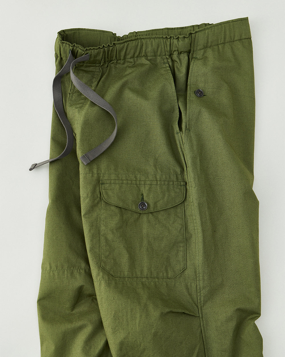 Oxford Cloth Wide Easy Trousers