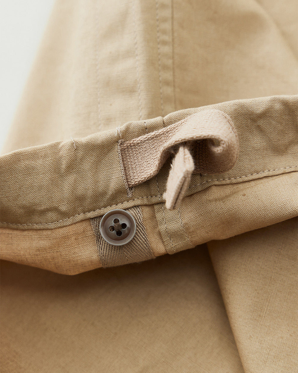 Oxford Cloth Wide Easy Trousers