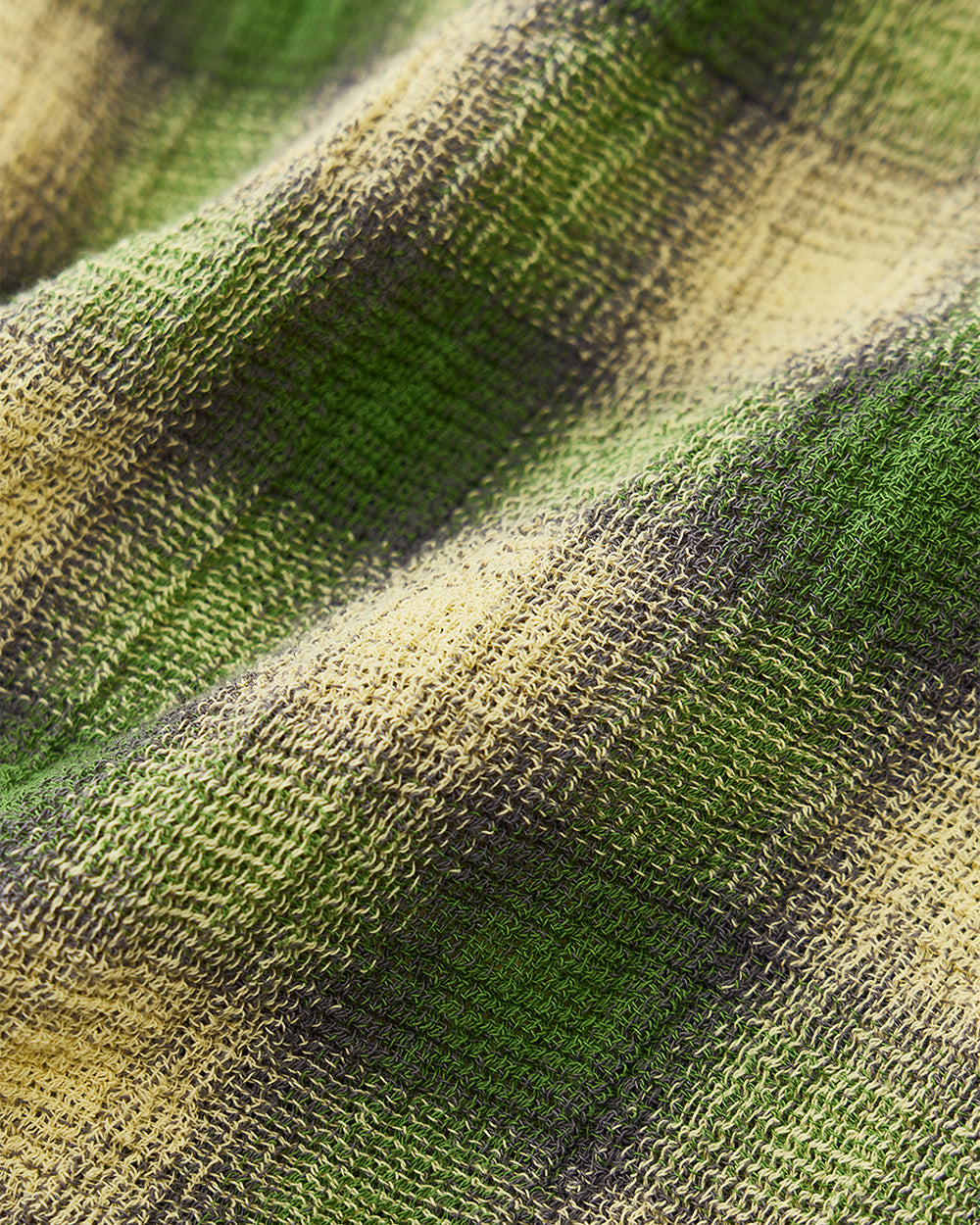 Panama Cloth Check Pullover Shirt