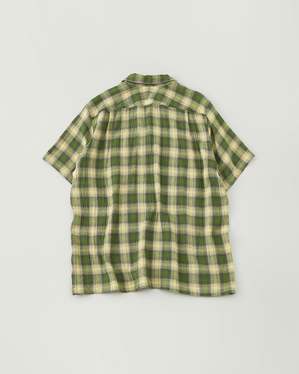 Panama Cloth Check Pullover Shirt