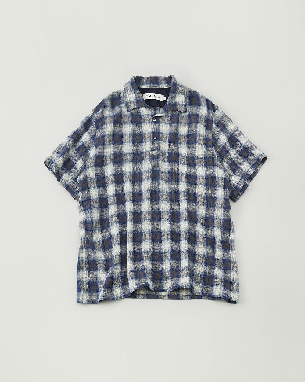 Panama Cloth Check Pullover Shirt
