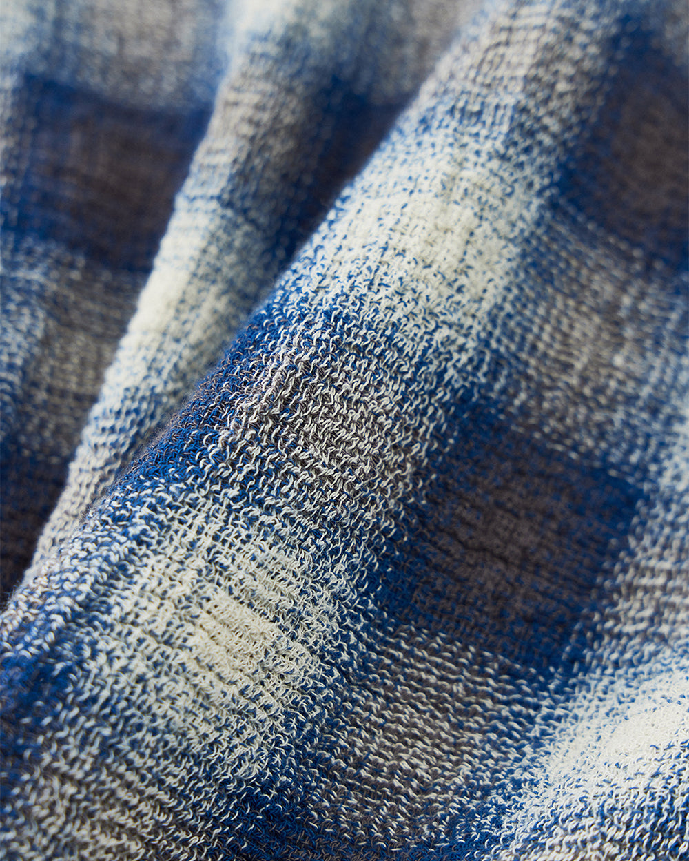 Panama Cloth Check Pullover Shirt
