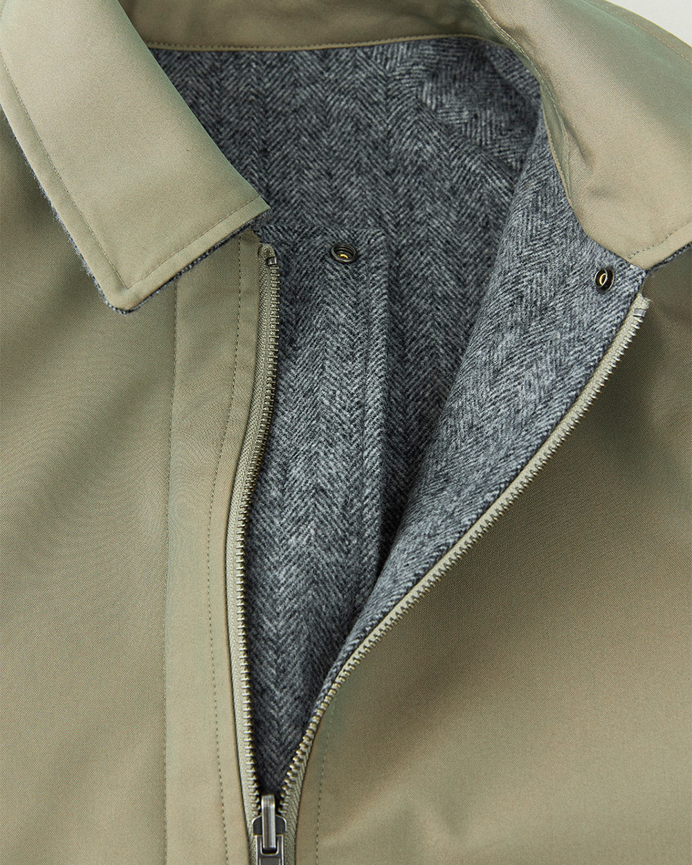 Beaver Herringbone Reversible Coat