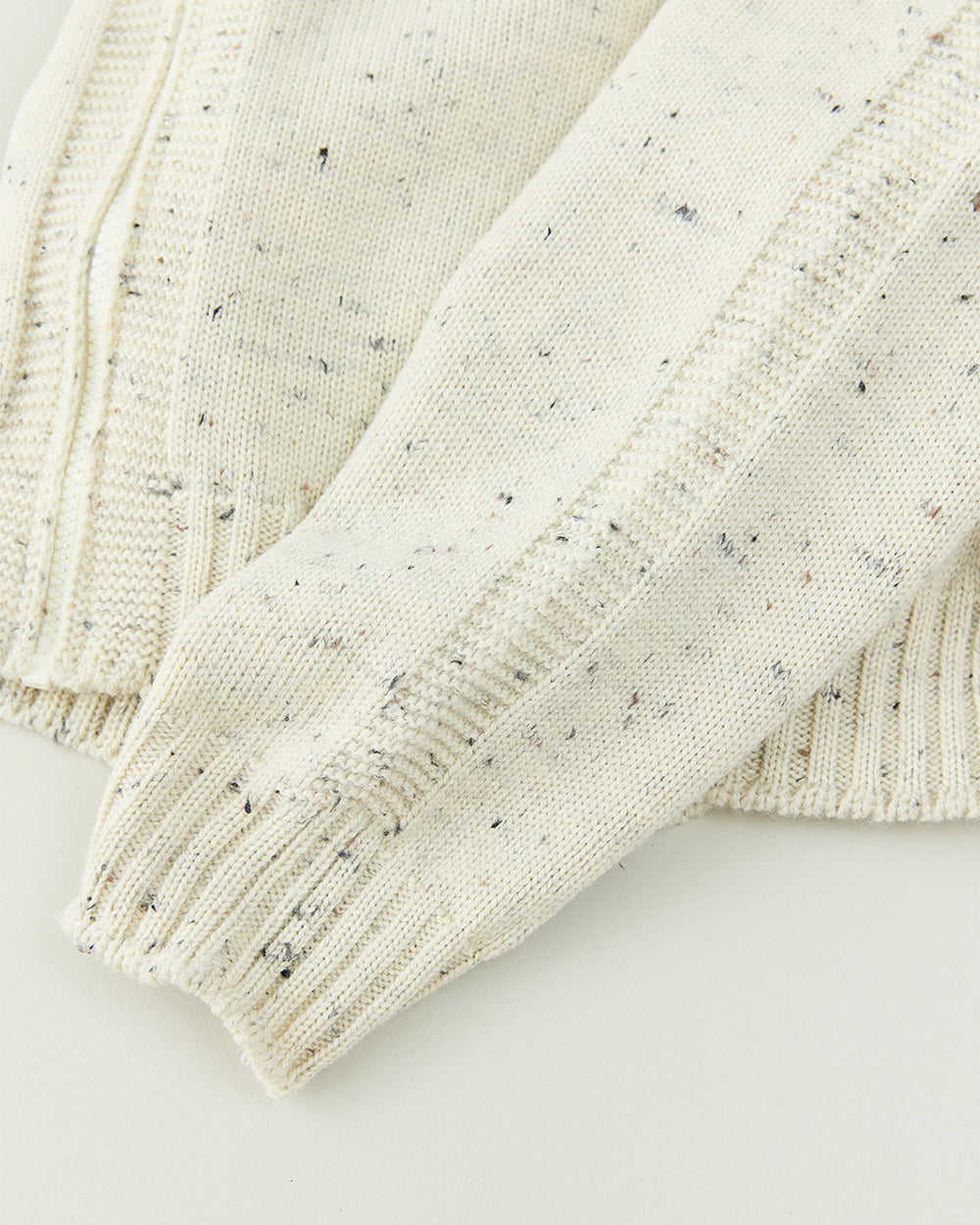 Merino Wool zip-up jumper Made by GUERNSEY WOOLLENS