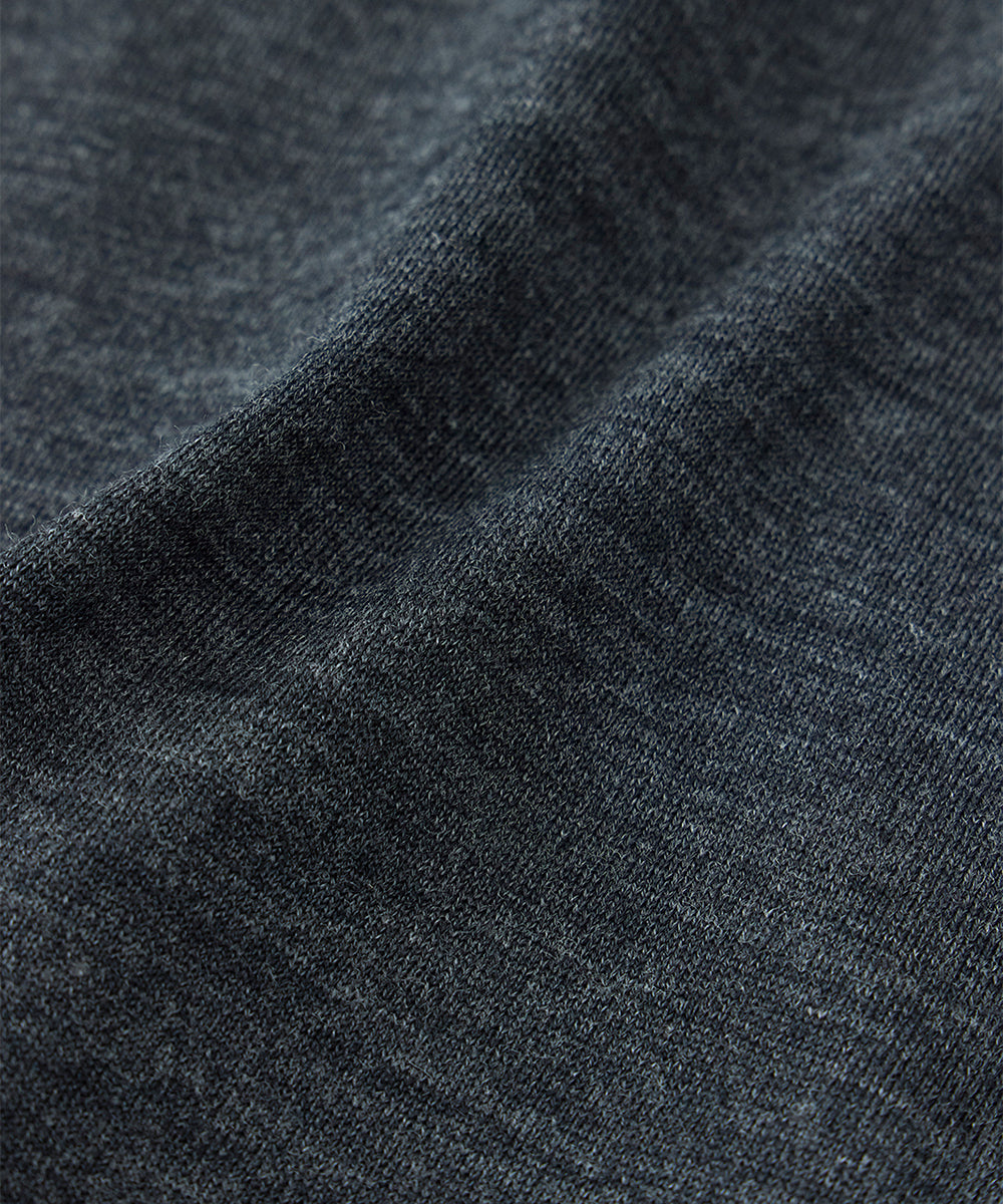 Merino Wool Half Zip Sweater