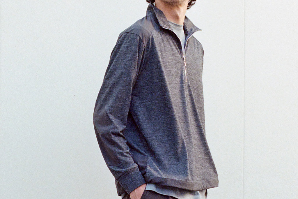 PICK UP｜Merino Wool Half Zip Sweater