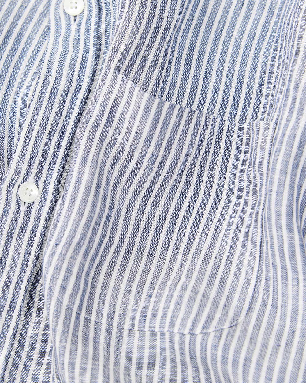 Grandad Collar Stripe Shirt