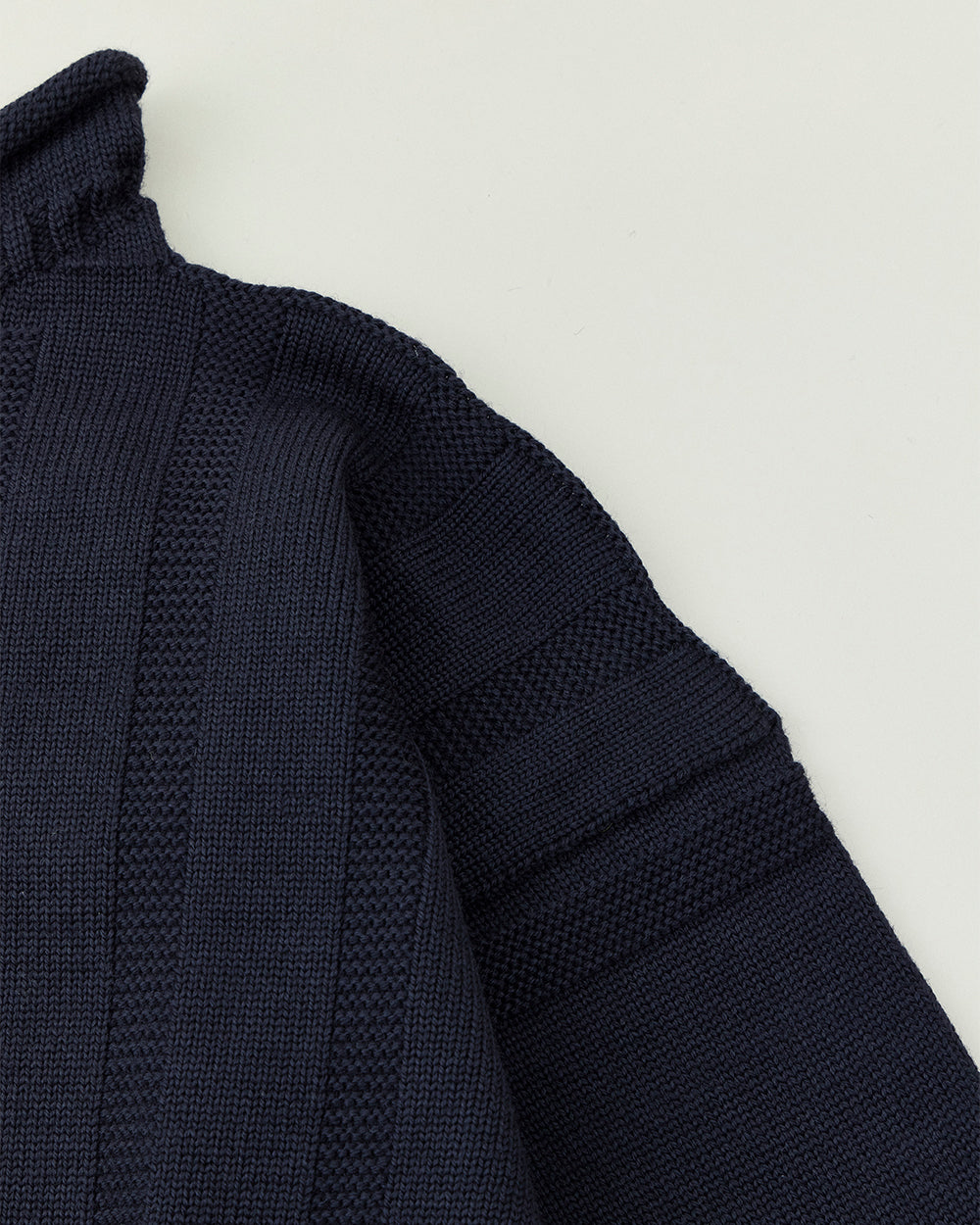 Merino Wool Roll Neck Sweater Made by GUERNSEY WOOLLENS