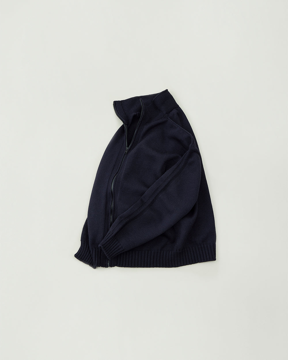 Merino Wool zip-up jumper Made by GUERNSEY WOOLLENS