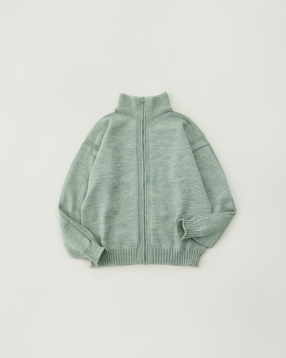 Merino Wool zip-up jumper Made by GUERNSEY WOOLLENS