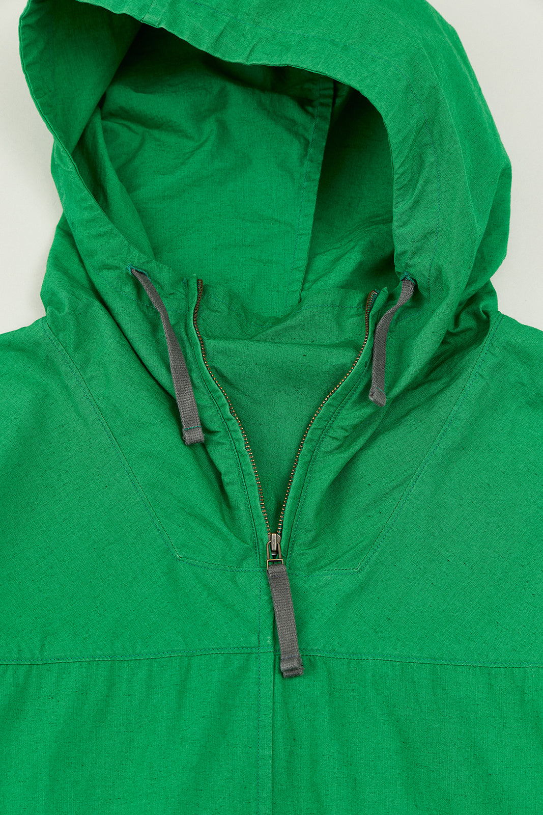 Cotton Linen Typewriter Hooded Smock