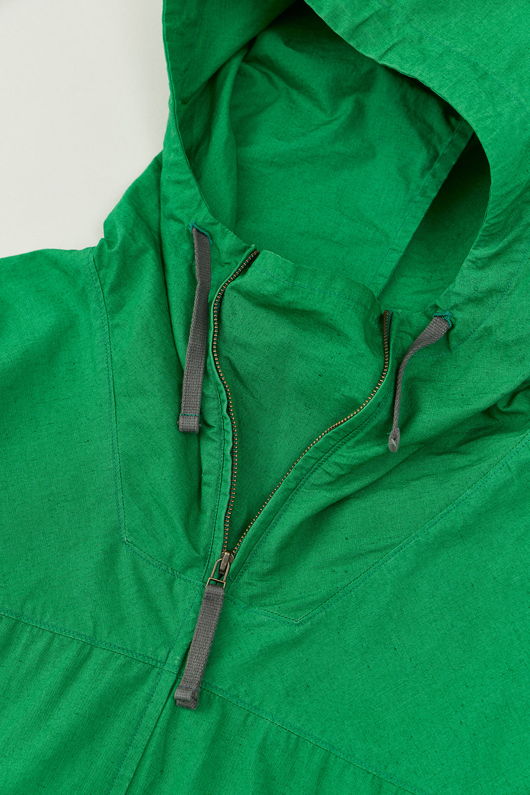 Cotton Linen Typewriter Hooded Smock