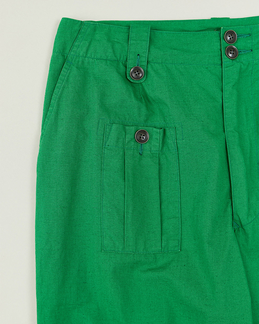 Cotton Linen Typewriter Combat Trousers
