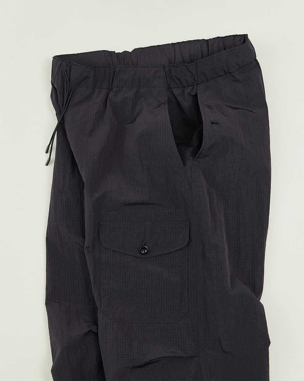 Monofilament Ripstop Nylon Wide Easy Trousers