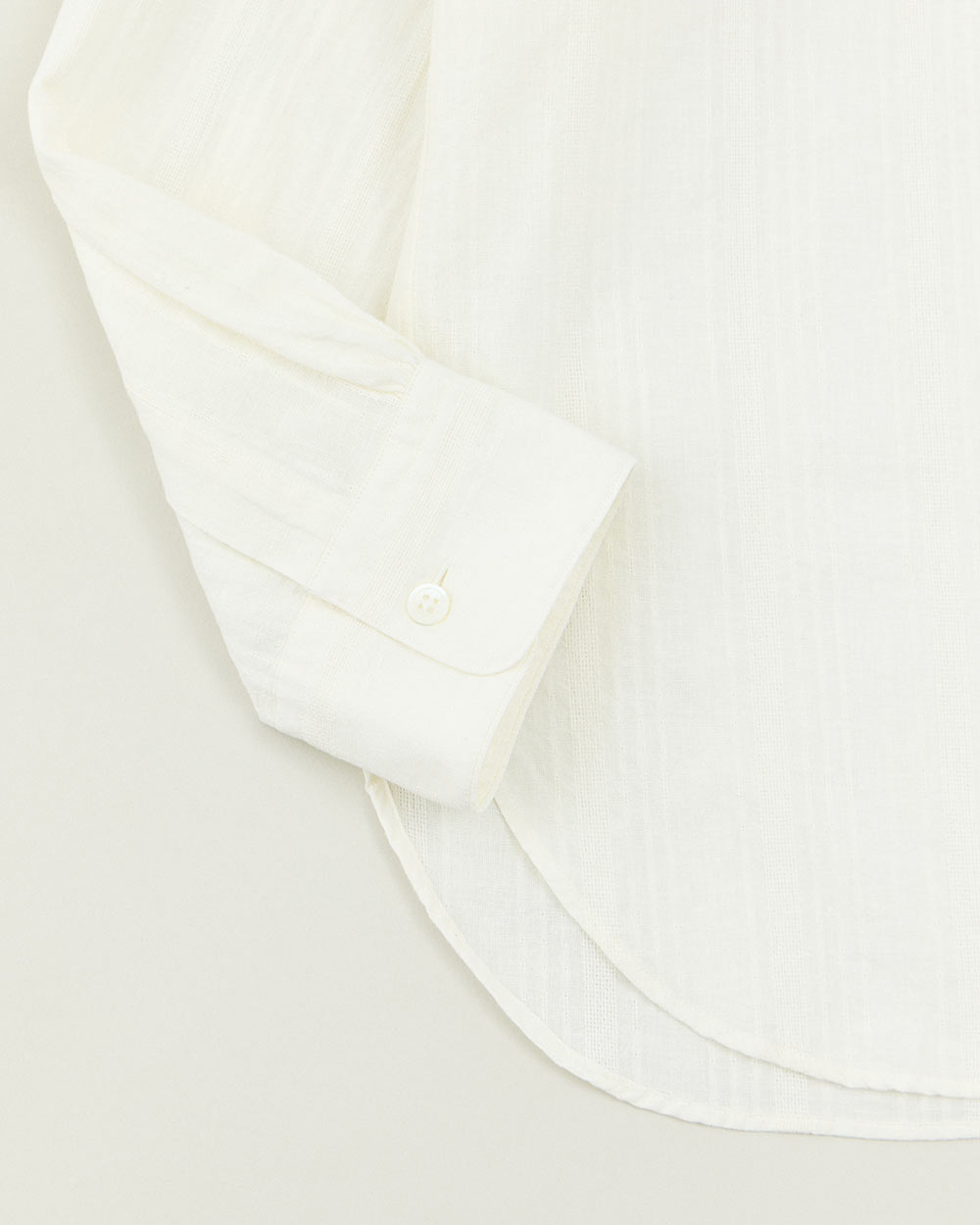 Grandad Collar Dobby Stripe Shirt