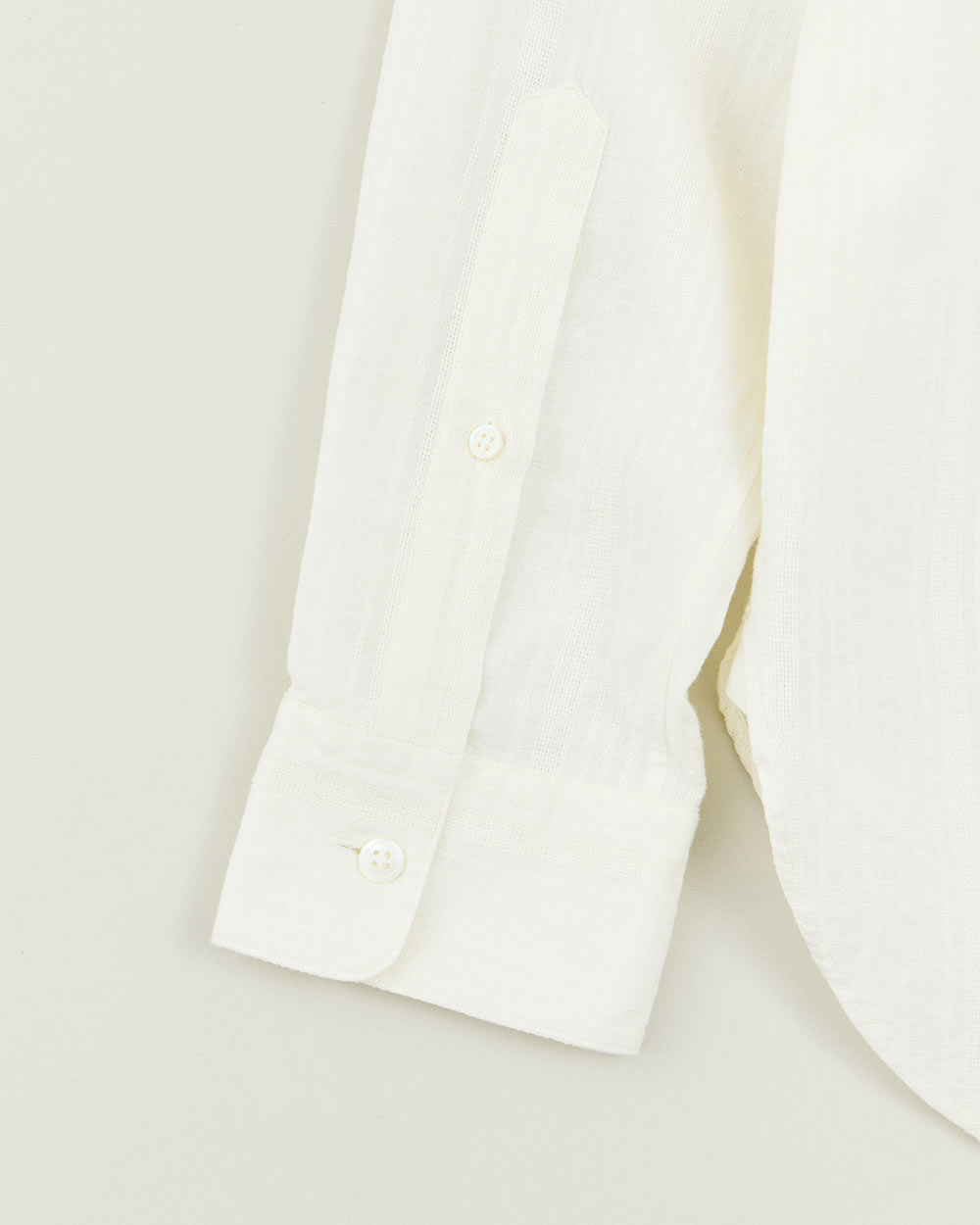 Grandad Collar Dobby Stripe Shirt