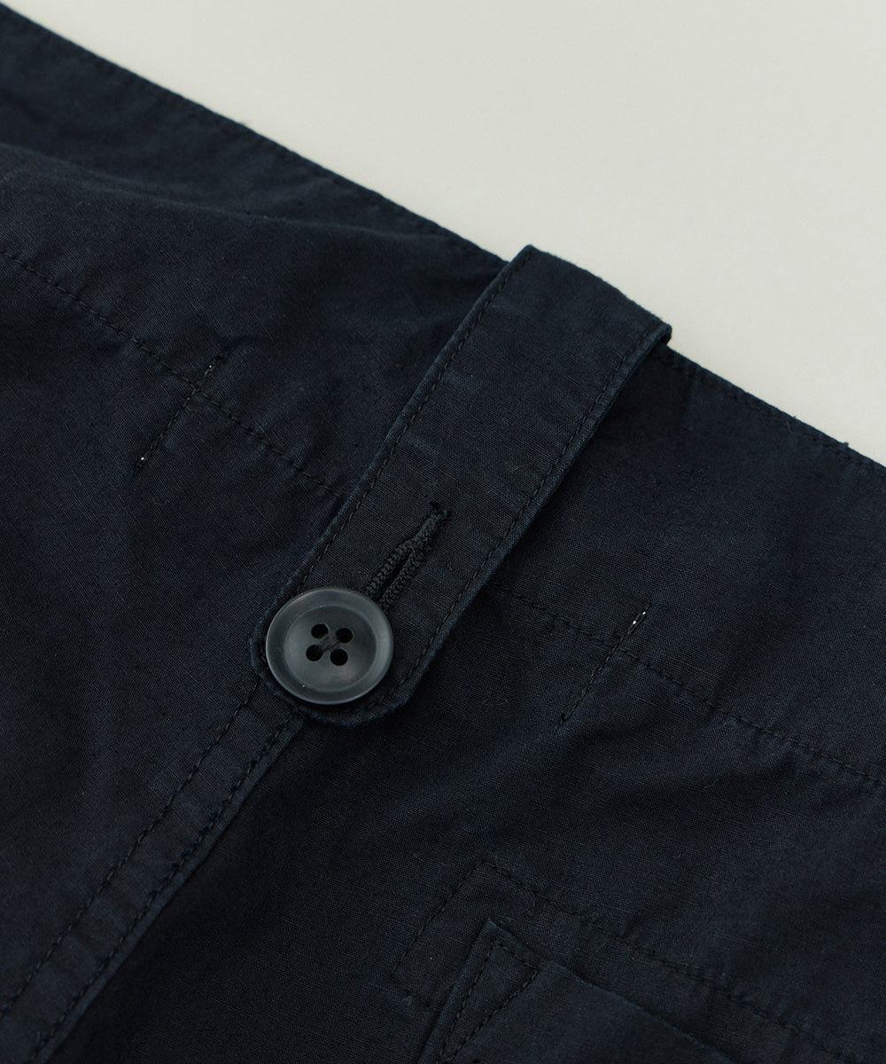 Cotton Linen Typewriter Combat Trousers