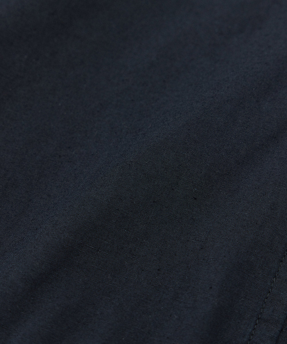 Cotton Linen Typewriter Hooded Smock