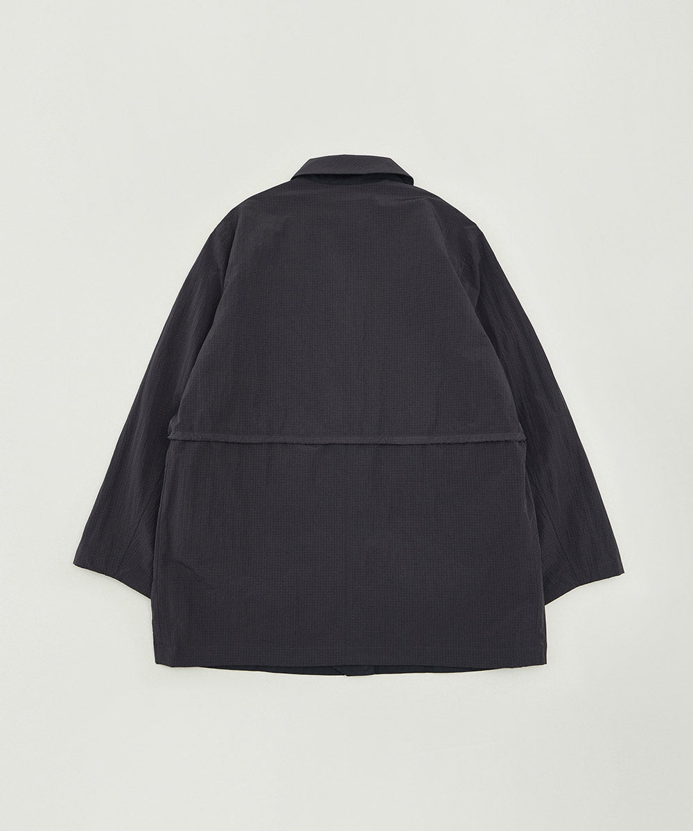 Cotton Linen Nylon Reversible Coat