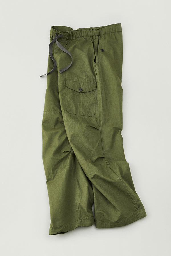 Oxford Cloth Wide Easy Trousers