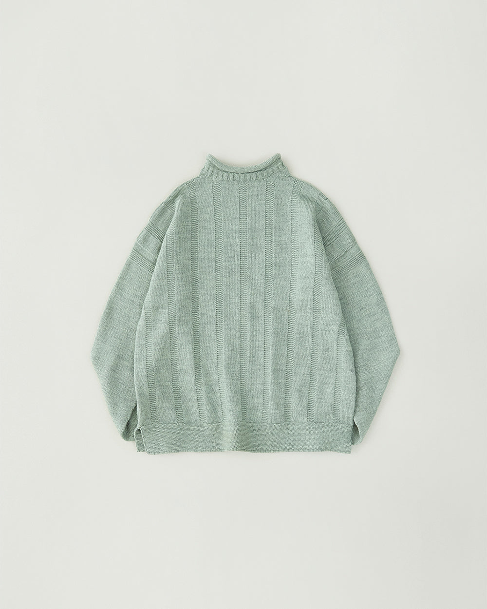 Merino Wool Roll Neck Sweater Made by GUERNSEY WOOLLENS