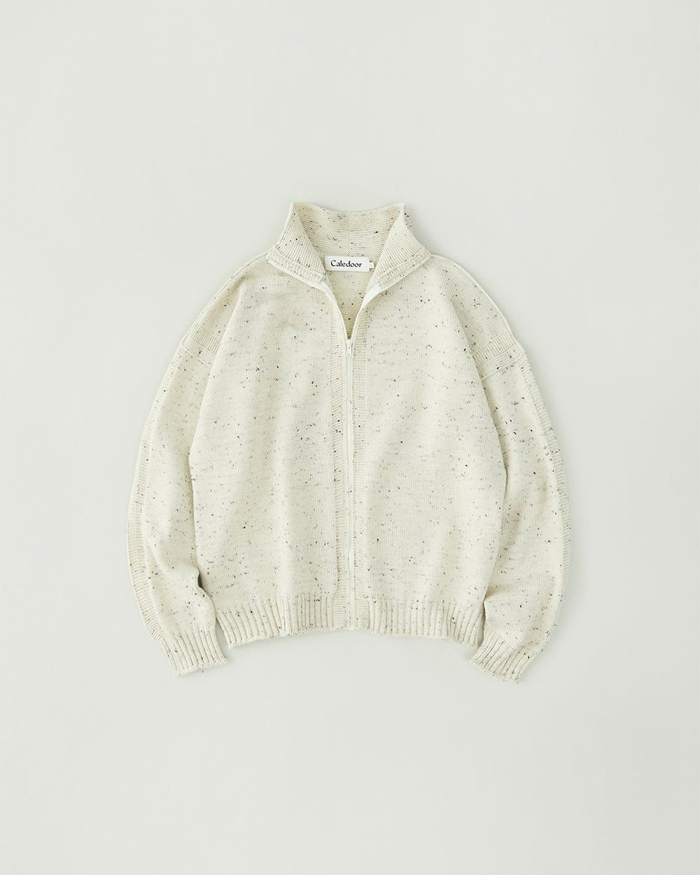 Merino Wool zip-up jumper Made by GUERNSEY WOOLLENS