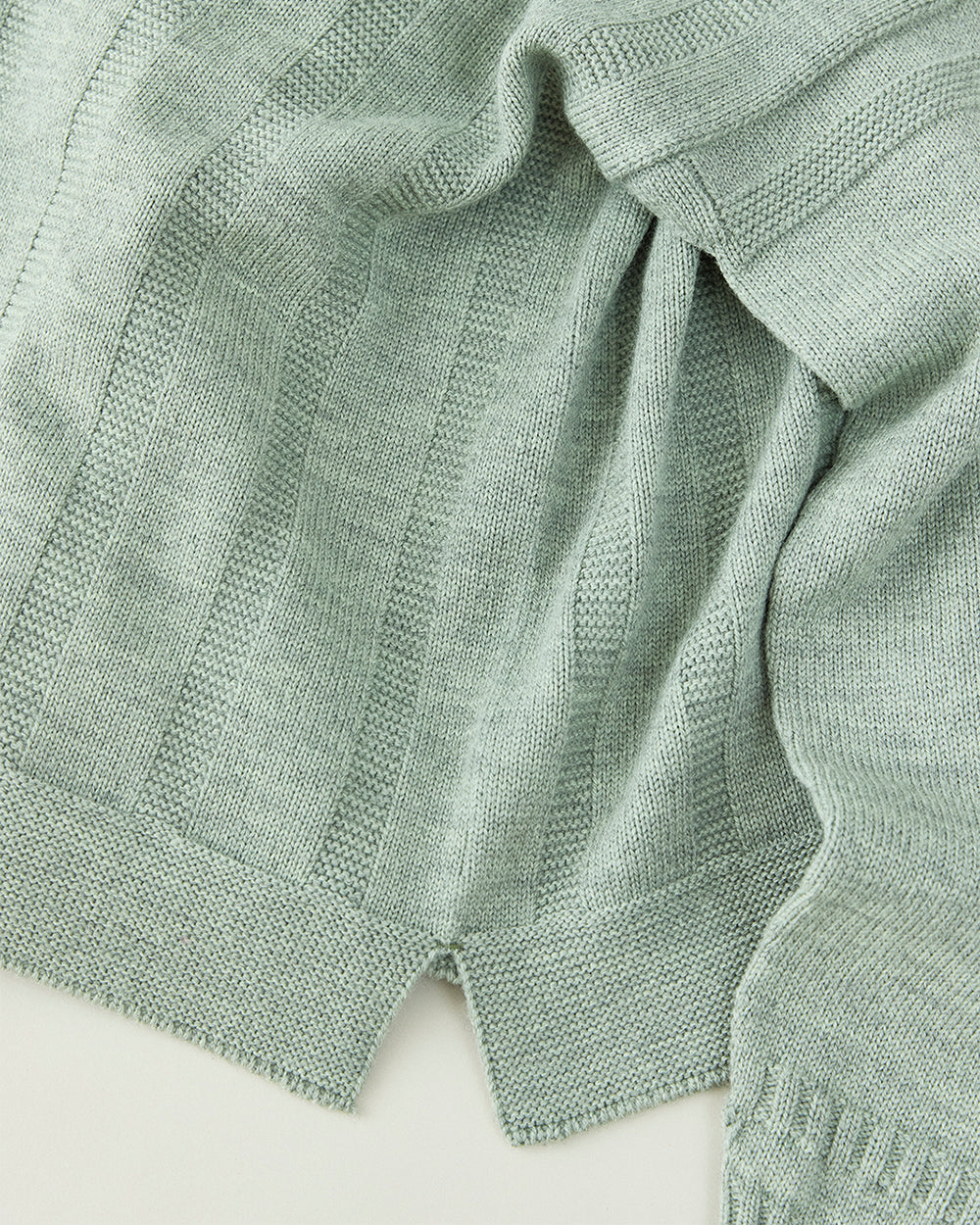 Merino Wool Roll Neck Sweater Made by GUERNSEY WOOLLENS