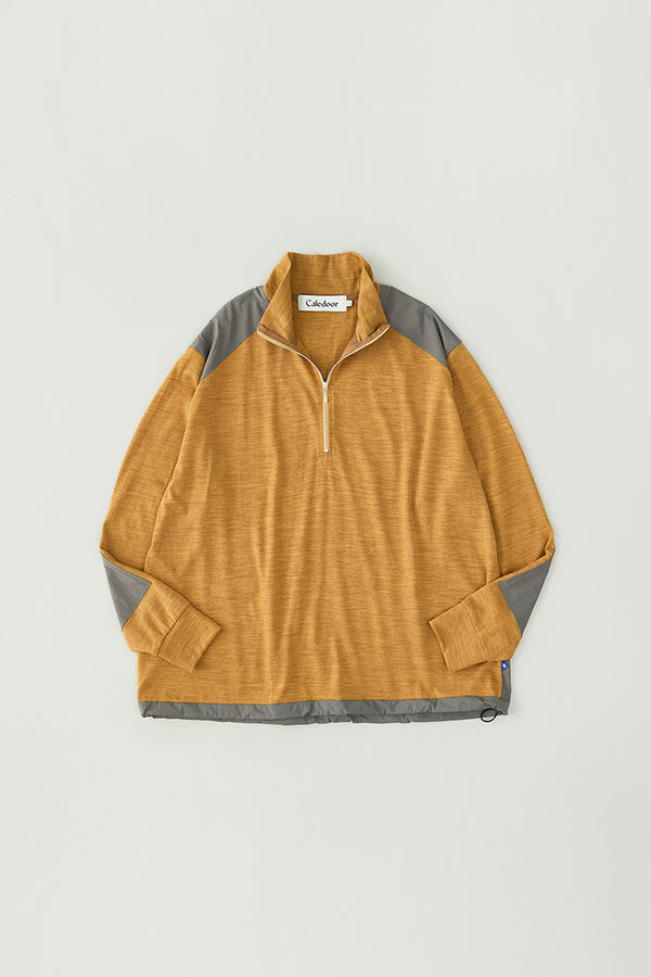 Merino Wool Half Zip Sweater