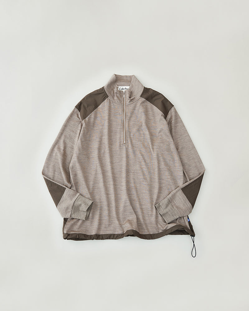 Merino Wool Half Zip Sweater