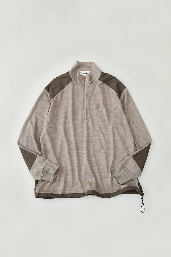 Merino Wool Half Zip Sweater